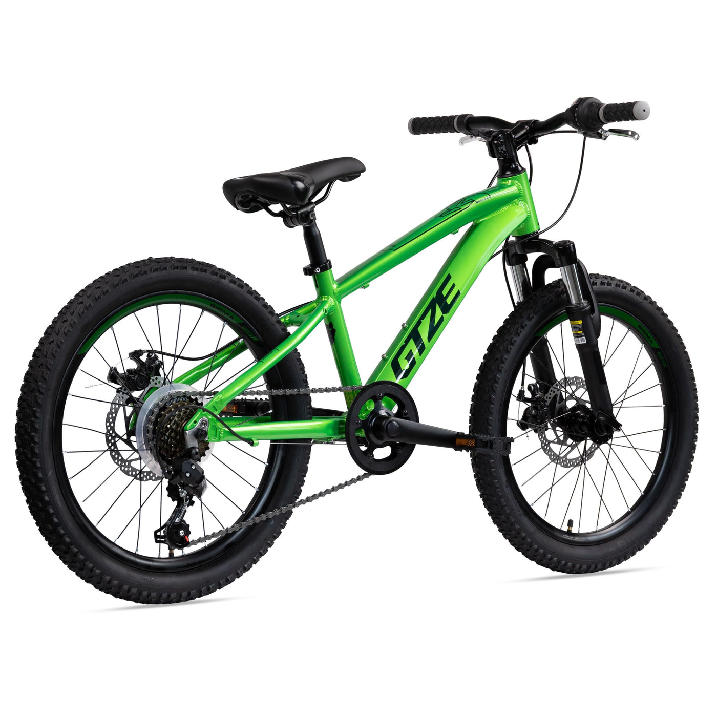 Goetze Sigma 20 x 2.10 Zoll Kinderfahrrad | MTB Hardtail | 6-Gang Kettenschaltung mit Drehgriff | Mechanische Scheibenbremsen | Aluminiumrahmen 11" | Federgabel | ab 115 cm Körpergröße