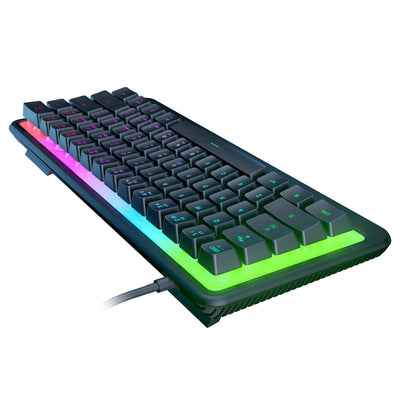 Roccat Magma Mini – 60% RGB-Gaming-Tastatur mit 5 programmierbaren Beleuchtungszonen, Membran-Tastenschalter, programmierbare Funktionsebenen, Anti-Ghosting, & Auslaufsicherheit, Schwarz
