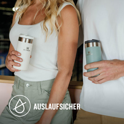 Stanley Aerolight Transit Thermobecher 0.35L - Hält 4 Stunden Heiß - Spülmaschinenfest - Kaffeebecher To Go Auslaufsicher - Kompatibel mit gängigen PKW-Getränkehalterungen - Thermosflasche - Shale