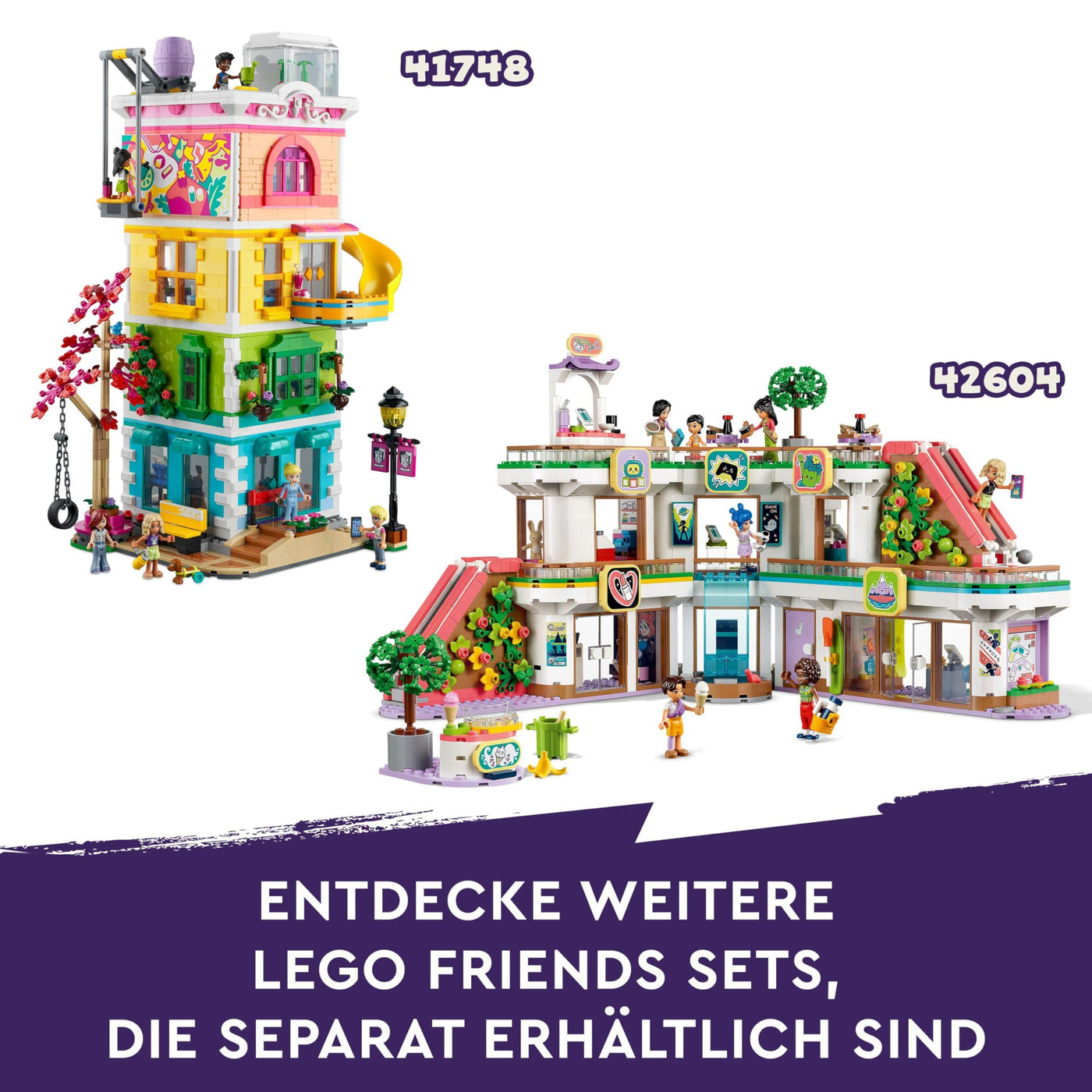 LEGO Friends Burg mit Ferienunterkunft, Hotel-Spielset für Kinder und Teenager ab 12 Jahren mit 4 Spielfiguren, Hund und Zubehör, Geschenkidee für Mädchen und Jungen 42638