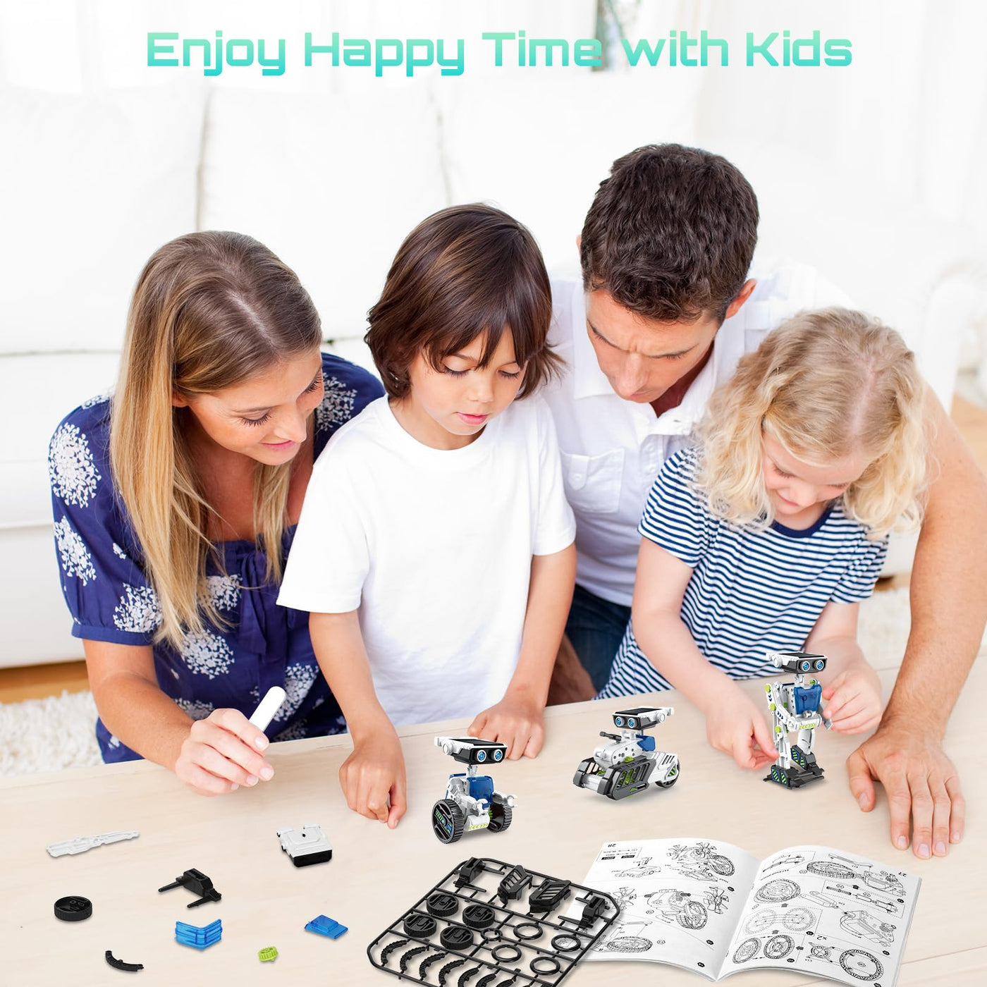 Solar Roboter Spielzeug für Kinder, 12-in-1 Solar Robot Kit Solar oder Wiederaufladbar Batterie Betrieben DIY STEM Bauspielzeug Experimente Spielzeug BausatzJunge ab 8 9 10 11 12 13 Jahren