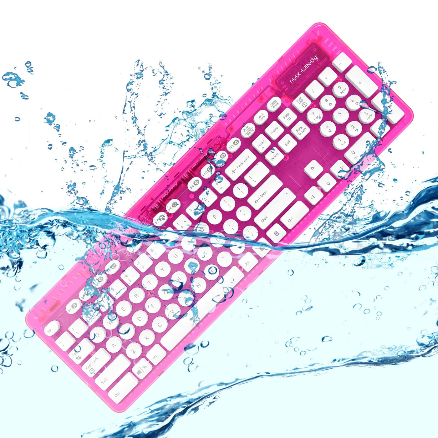 PC - Wireless Tastatur Rock Candy - pink