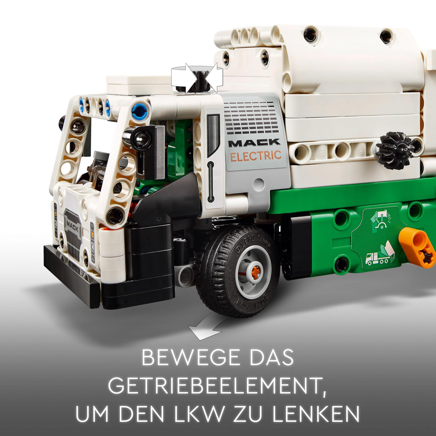LEGO Technic Mack LR Electric Müllwagen, Müllauto-Modell für Recycling-Rollenspiele, Baubares LKW-Spielzeug für Kinder, Auto-Geschenk für Jungs und Mädchen ab 8 Jahren, die Fahrzeuge lieben 42167