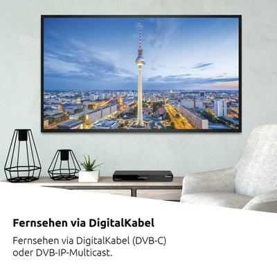 TechniSat TECHNISTAR K4 ISIO - Kabel-Receiver mit vierfach-Tuner (HDTV, HDMI, USB, DVRready, ISIO-Internetfunkion, HbbTV, PiP, PaP, DVB-IP-Multicast, Conax CSP, Fernbedienung) schwarz