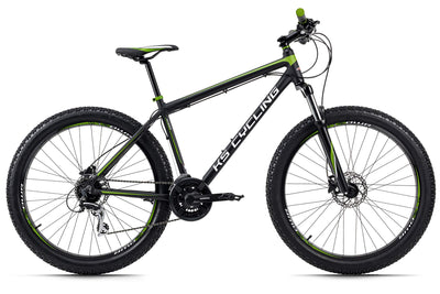 KS Cycling Mountainbike Hardtail 27,5'' Plus Xceed (Schwarz-Grün, 50 cm)