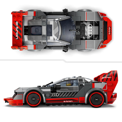 LEGO Speed Champions Audi S1 e-tron Quattro Rennwagen Set mit Auto-Spielzeug zum Bauen, Spielen und Ausstellen, Modellauto für Kinder, Geschenk für 9-jährige Jungs und Mädchen 76921