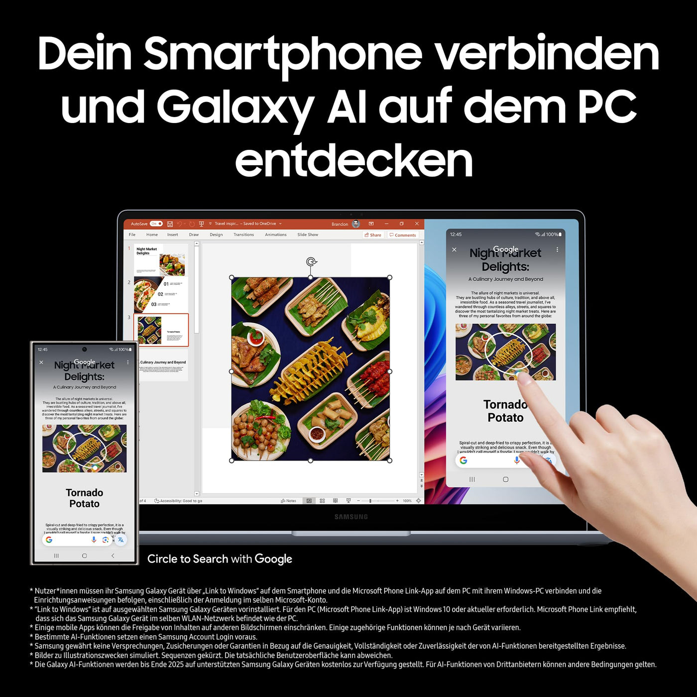 Samsung Galaxy Book4 Edge Galaxy AI-Laptop, 16-Zoll-Display, 16GB RAM, Snapdragon X Elite Prozessor, Notebook 512GB Speicher, Copilot+ PC, Sapphire Blue, 3 Jahre Herstellergarantie