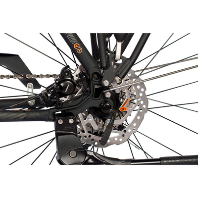 Airtracks Herren 28 Zoll Trekking Fahrrad TR.2870 Trekkingrad Shimano Deore 30 x Gang RD-T6000 SGS Schwarz Mat - Rahmenhöhen 50cm und 55cm - 55cm (Körpergröße 175-185cm)