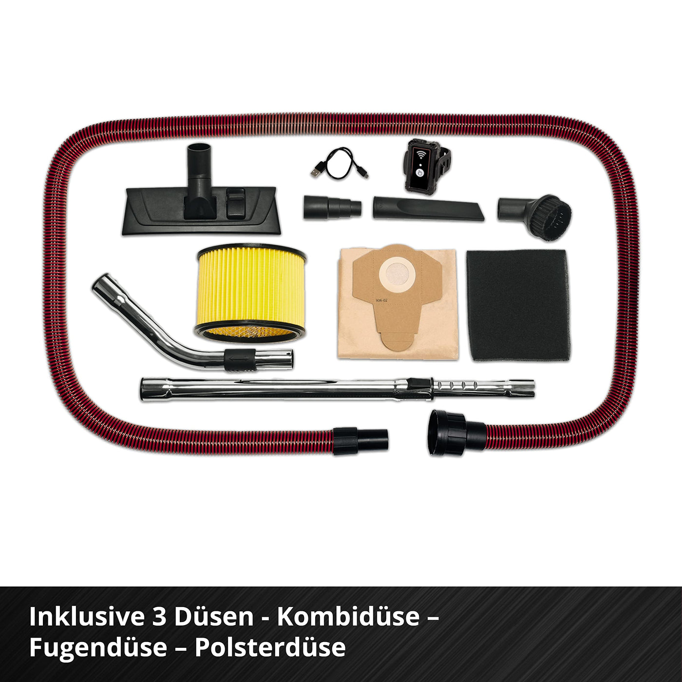 Einhell Professional Akku-Nass-Trockensauger TP-VC 36/30 S Auto-Solo Power X-Change (Li-Ion, 36 V, Auto-Start Konnektivitätsfunktion, ECO-/BOOST-Funktion, ohne Akku & Ladegerät)