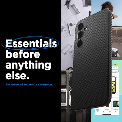 Spigen Liquid Air Hülle Kompatibel mit Samsung Galaxy A35 5G -Schwarz