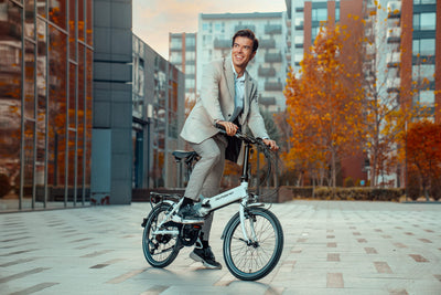 F.lli Schiano E-Sky, E Bike Klappbar 20 Zoll, 36V 7.8Ah Abnehmbarer Akku, Motor 250W 40Nm, Klapprad Ebike für Herren/Damen, Weiss