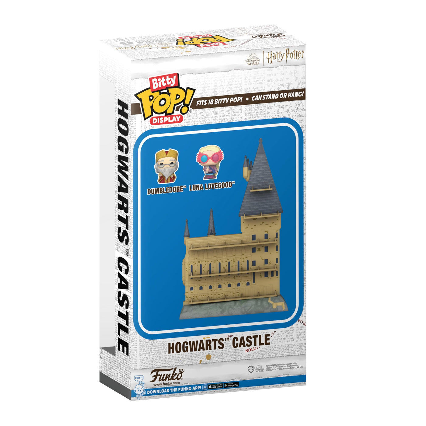 Funko Bitty Pop! Display: Harry Potter - Hogwarts Castle - Albus Dumbledore™ and Luna Lovegood™ and Can Display A Total of 18 Characters und eine Überraschungs-Mini-Figur - 0.9 Inch (2.2 cm) - Nan
