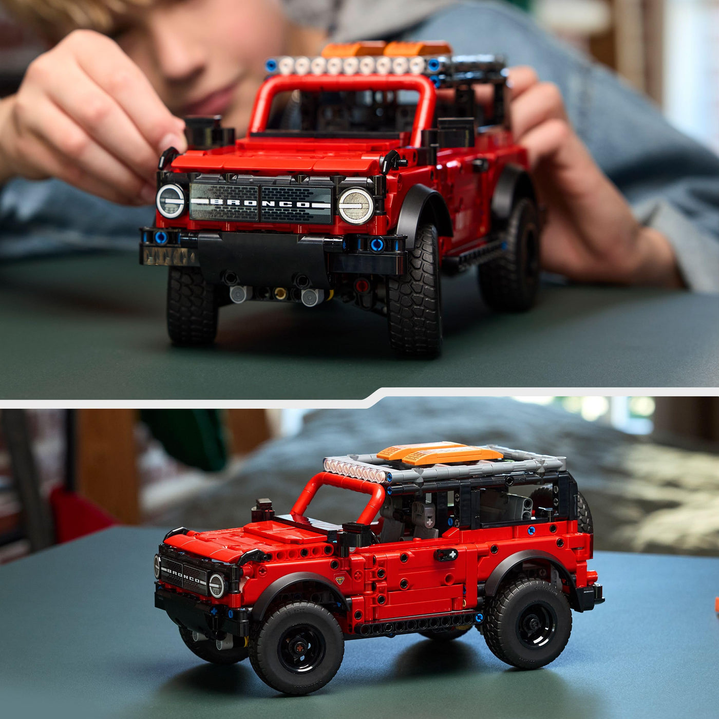 LEGO Technic Ford Bronco SUV Offroad-Fahrzeug – Modellauto mit aufklappbaren Türen, V6-Motor, Federung und Lenkung – Sammelmodell und Geschenk für Jungen ab 9 Jahren – 42213
