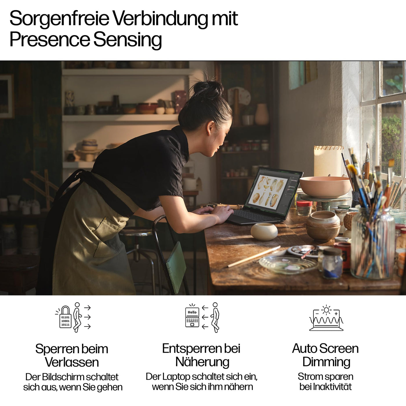 HP Envy x360 2-in-1 Convertible Laptop | AMD Ryzen 5 8640HS | KI optimiert | 14" 2.8K OLED Touch Display | 16GB RAM | 512GB SSD | ‎AMD Radeon Graphics | QWERTZ | Copilot Key | Windows 11 Home | Silber