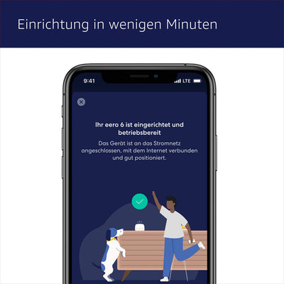 Amazon eero 6 Mesh-WLAN-Router | 500-Mbit/s-Ethernet | Bis zu 420 m² Abdeckung | Für Verbindungen mit über 75 Geräten | Dreierpack