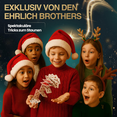 Ehrlich Brothers Adventskalender 2025 - Weihnachtskalender der Magie mit 24 Zaubertricks für Kinder ab 7 Jahren von Clementoni 59407