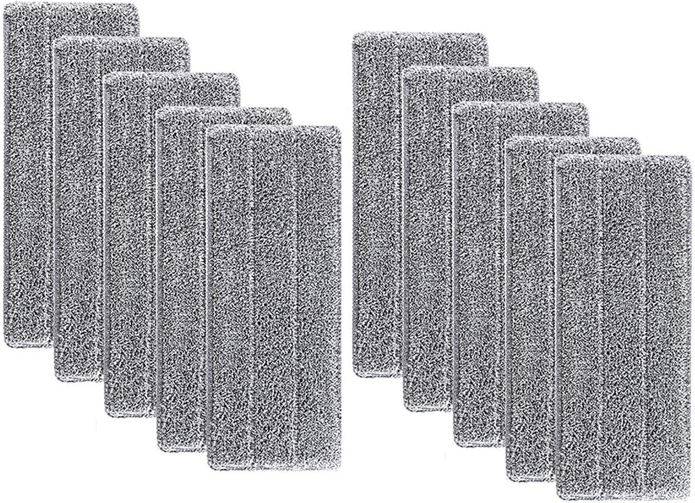 Aisoway Mop Eimer System, Eimer + Mopp +10Lappen, Mopp Set Mop Saugstarken Rotationseimer Edelstahl Wischmop Flexiblen Wischmopp Rotations Teleskopstiel Putzset 360°Drehbar Bodenwischer (E:10 Lappen)