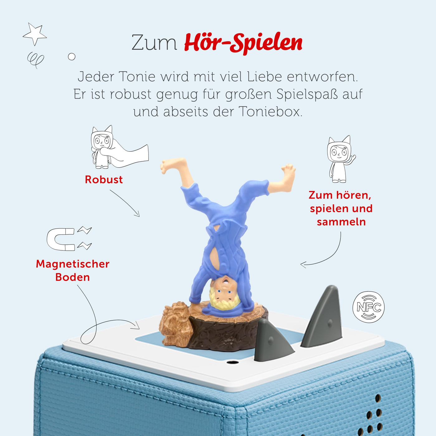 tonies Hörfiguren für Toniebox, Astrid Lindgren: Michel – Als Michel den Kopf in die Suppenschüssel steckte, Hörspiel für Kinder ab 4 Jahren, Spielzeit ca. 53 Minuten
