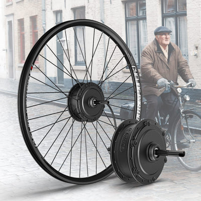 Varstrom 27,5 Zoll Ebike Umbausatz 36V 250W mit optionale Batterie und Display Elektrofahrrad Umbausatz mit 7-Gang Freilauf-Kassette für Freewheel Gearshife E-Bike Hinterrad Bürstenloser Motor