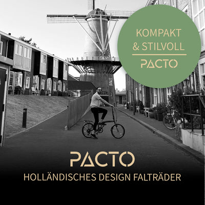 PACTO Ten Klapprad 20 Zoll mit Schnelles Faltsystem (10 Sek), Stahlrahmen, Leichtgewicht (16KG), 6 Gänge, V-Bremsen und doppelwandige Aluminiumfelgen (Mint)