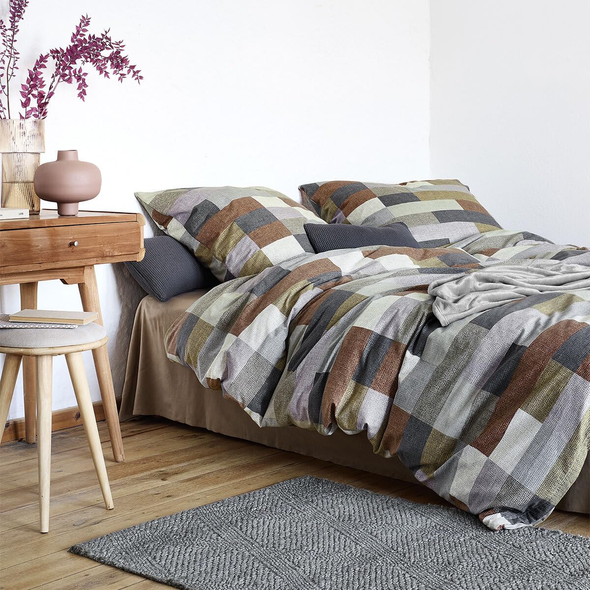 Irisette Edel-Feinbiber Bettwäsche Koala Kupfer 8534 1 Bettbezug 135 x 200 cm + 1 Kissenbezug 80 x 80 cm