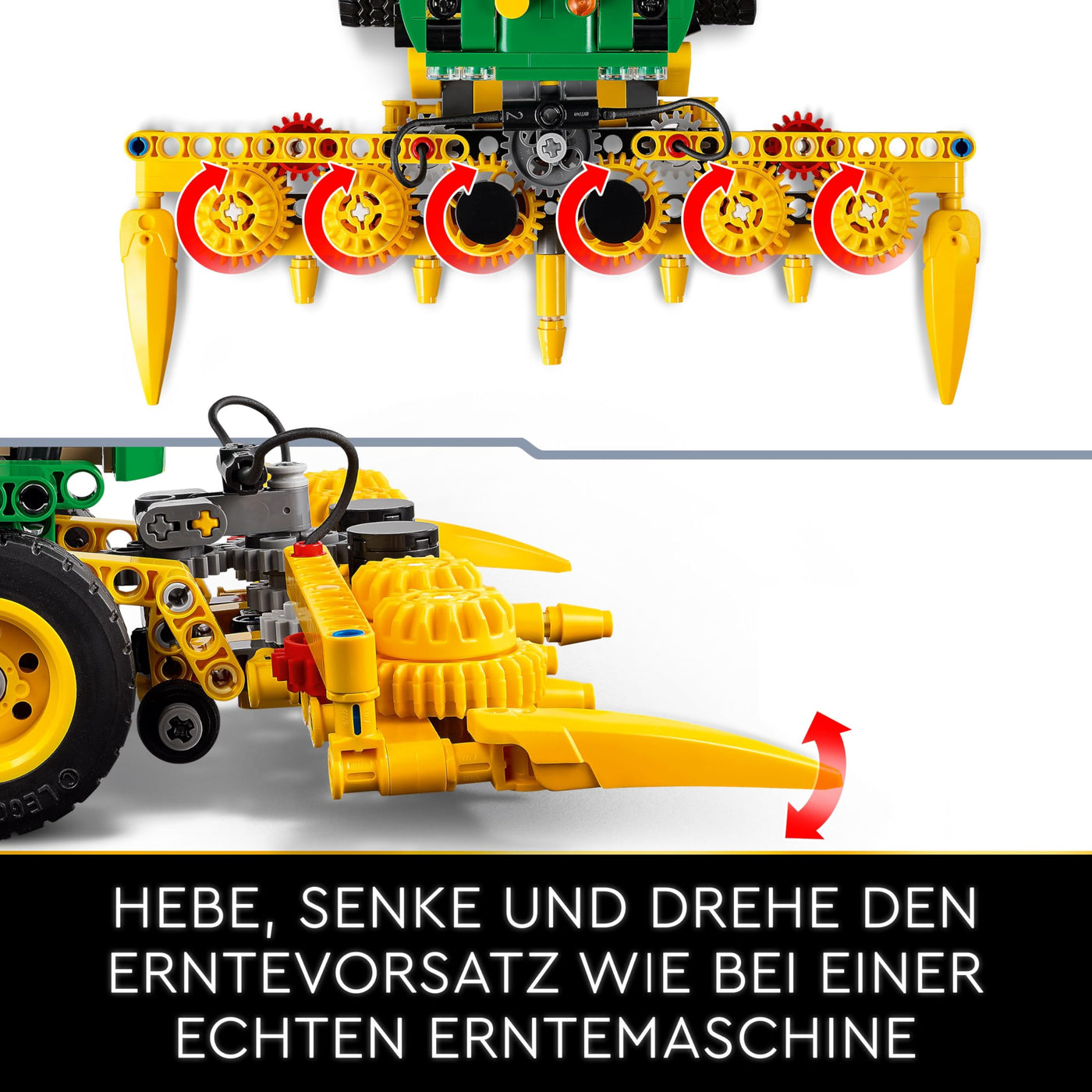 LEGO Technic John Deere 9700 Forage Harvester, Traktor-Spielzeug für Kinder, Bauernhof-Set, Fahrzeug-Modell mit realistischen Funktionen, Geschenk für Jungen und Mädchen ab 9 Jahren 42168
