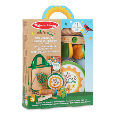 Melissa & Doug 40808 Let's Explore Camp Music Pretend Spielset | ab 3 Jahren | Geschenk für Jungen oder Mädchen