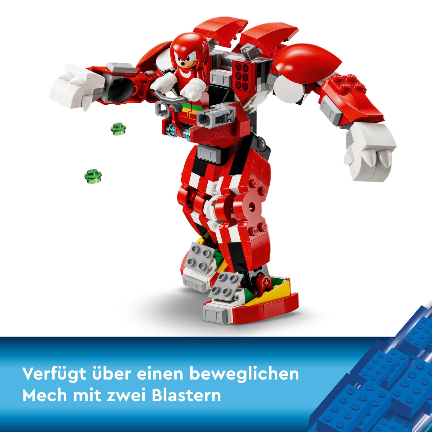 LEGO Sonic The Hedgehog Knuckles‘ Wächter-Mech, Actionfigur-Spielzeug für Jungen und Mädchen ab 8 Jahren, mit Master Emerald und weiteren Figuren aus dem Videospiel, Geschenk-Idee für Kinder 76996