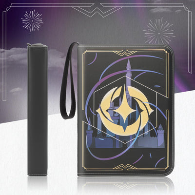 TCGUARD Sammelalbum für Lorcana-Karten, Premium Sammelkarten Album mit 900 Fächern, Kompatibel mit Lorcana Karten, Card Binder für TCG-Aufbewahrungs und Präsentationssammlung(Schwarz 9)