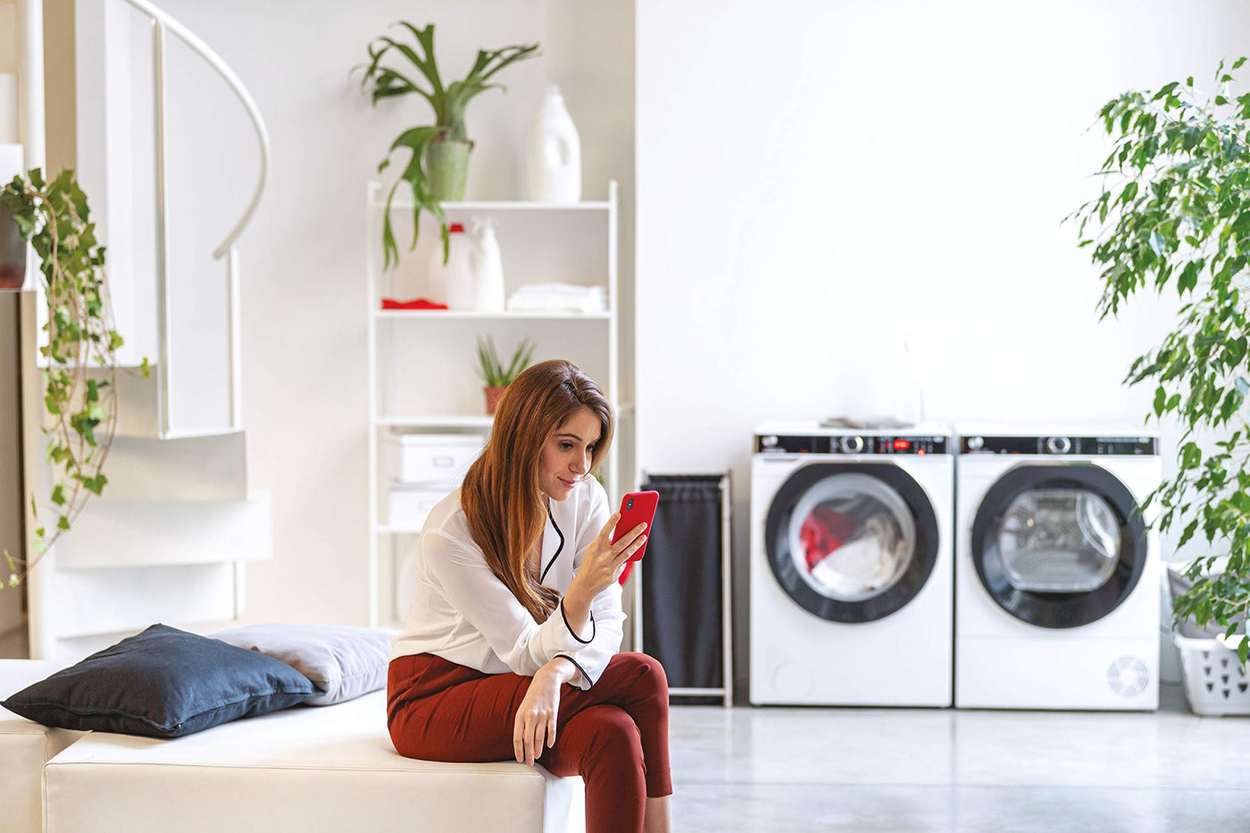 Hoover H-WASH 500 PRO HWP 610AMBC Waschmaschine / 10kg / 1600 U/Min. / Eco-Power Inverter Motor/Auto Care Programm/ActiveSteam Dampffunktion/Mengenautomatik Plus/WLAN