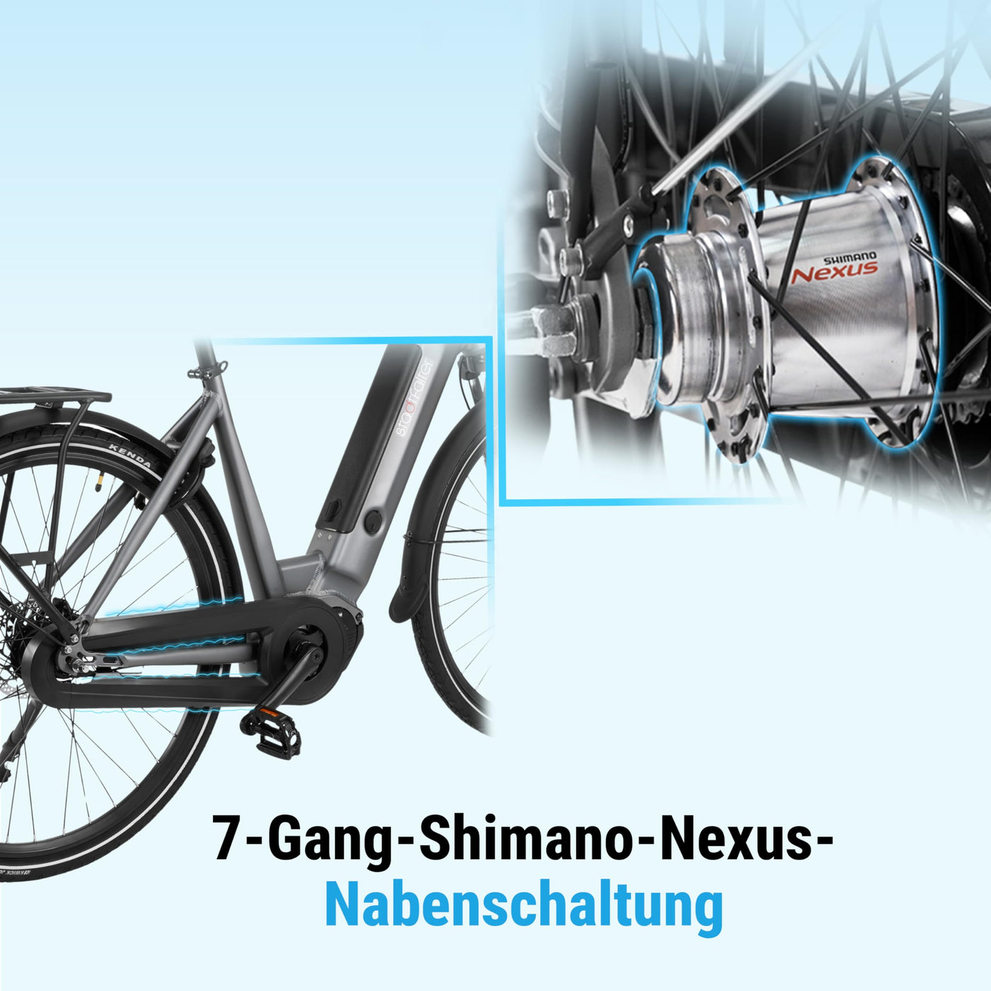 AsVIVA E-Bike B14 Stadtfalter 28 Zoll Citybike - Hollandrad für Damen & Herren | Elektrofahrrad Pedelec 25km/h | Tiefeinsteiger | 250W Motor - 36V 17.5 Ah mit bis zu 150 km Reichweite
