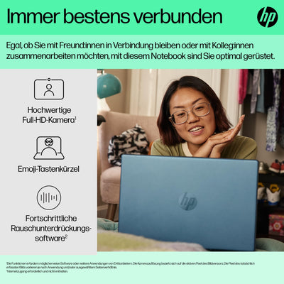 HP Laptop | 14" FHD-Display | Intel Core i7-1355U | 16 GB DDR4 RAM | 512 GB SSD | Intel Iris Xᵉ-Grafikkarte | Windows 11 Home | Blau