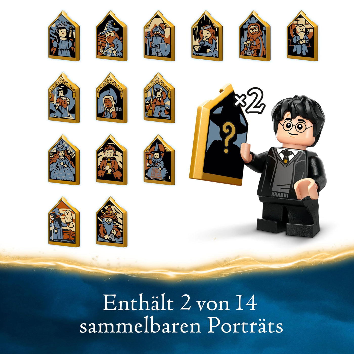 LEGO Harry Potter Adventskalender 2024, Hogwarts Fantasy-Spielzeuge für Kinder, Abenteuer-Spielset mit 7 Minifiguren und 16 Mini-Modellen, vorweihnachtliches Geschenk für Mädchen und Jungen 76438