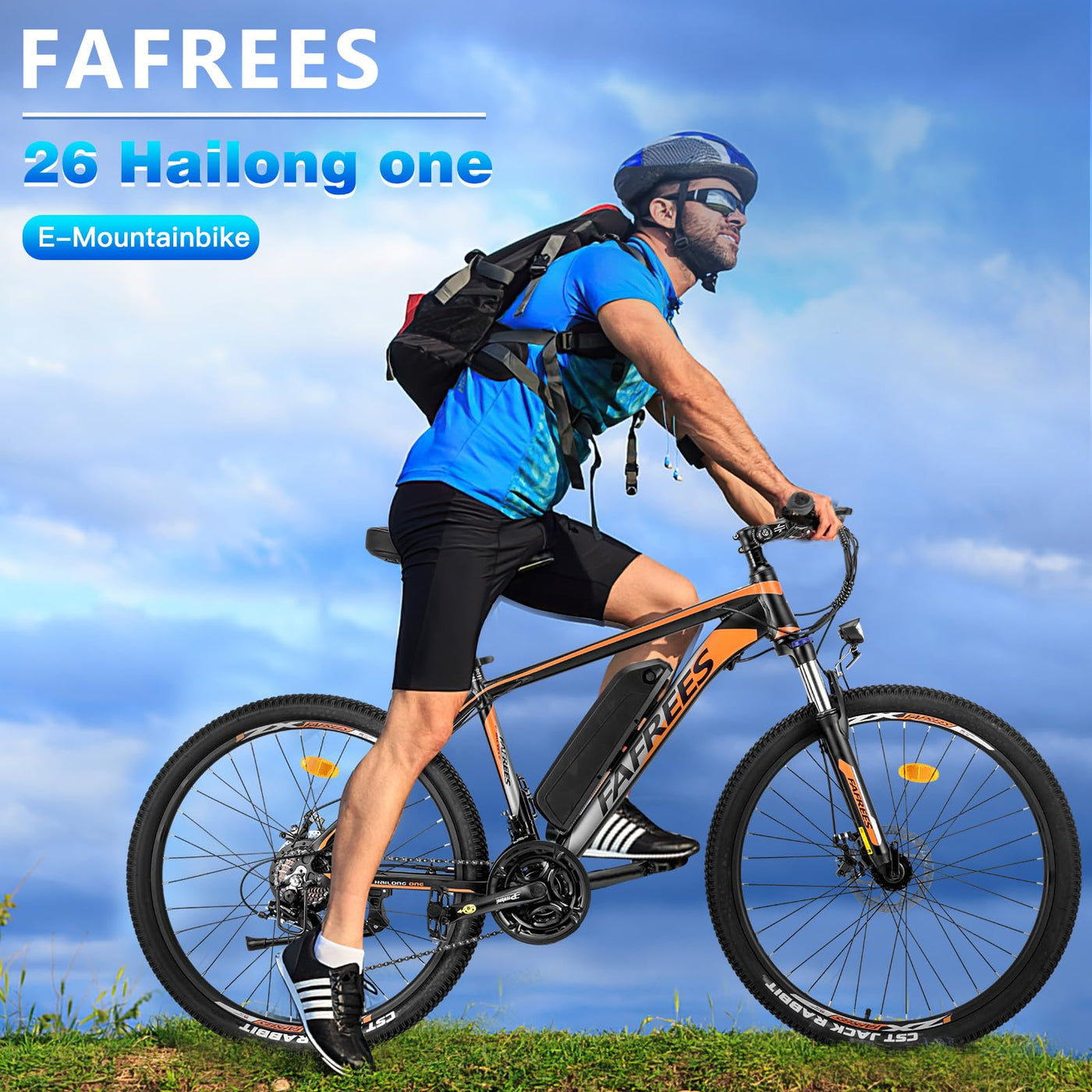 Fafrees 26 Hailong-One Damen E-Bike 26 Zoll [ Offiziell ] 36V 13AH Akku E Bike Herren, Elektrofahrrad 120kg, E Fahrrad Elektro 30°, Ebike 250W MTB, E Mountainbike 25KM/H