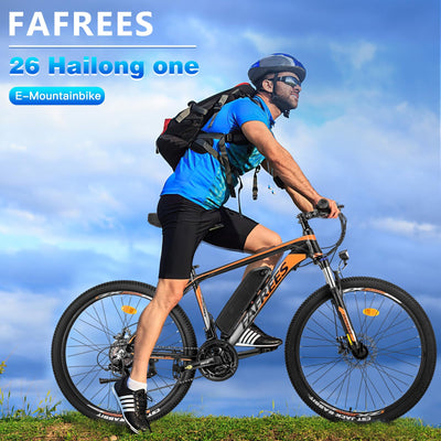 Fafrees 26 Hailong-One Damen E-Bike 26 Zoll [ Offiziell ] 36V 13AH Akku E Bike Herren, Elektrofahrrad 120kg, E Fahrrad Elektro 30°, Ebike 250W MTB, E Mountainbike 25KM/H
