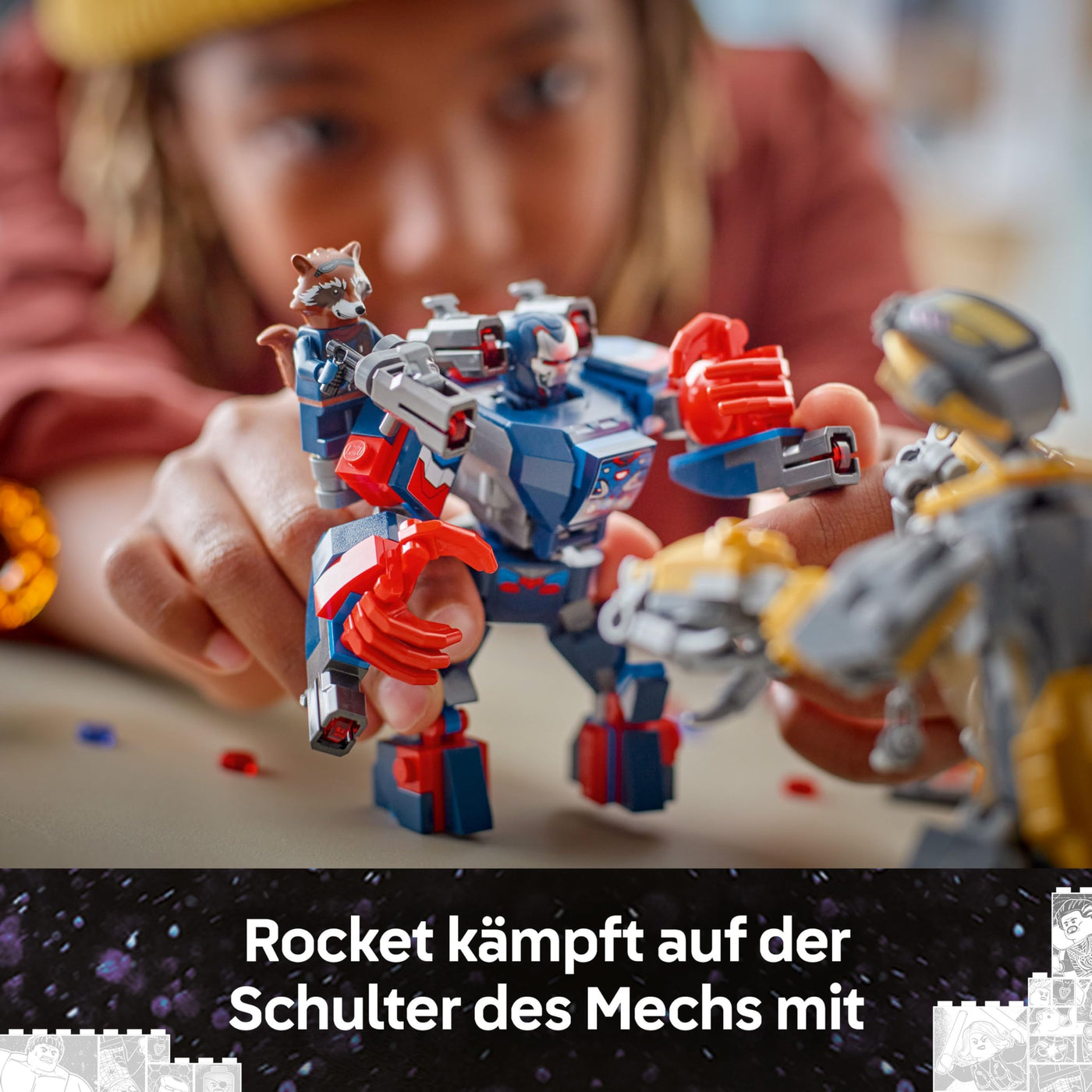 LEGO ǀ Marvel Avengers: Endgame Thor vs. Chitauri Bauset - Superhelden Action mit dem Iron Patriot Mech und 7 Minifiguren - Geschenk für Jungen und Mädchen ab 8 Jahren - 76322