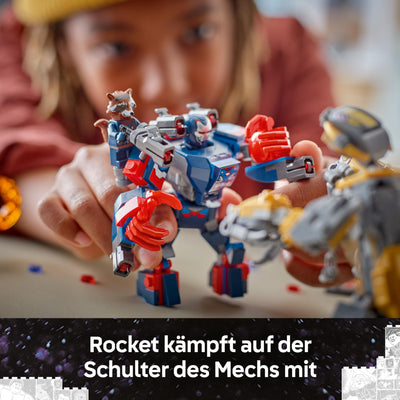 LEGO ǀ Marvel Avengers: Endgame Thor vs. Chitauri Bauset - Superhelden Action mit dem Iron Patriot Mech und 7 Minifiguren - Geschenk für Jungen und Mädchen ab 8 Jahren - 76322