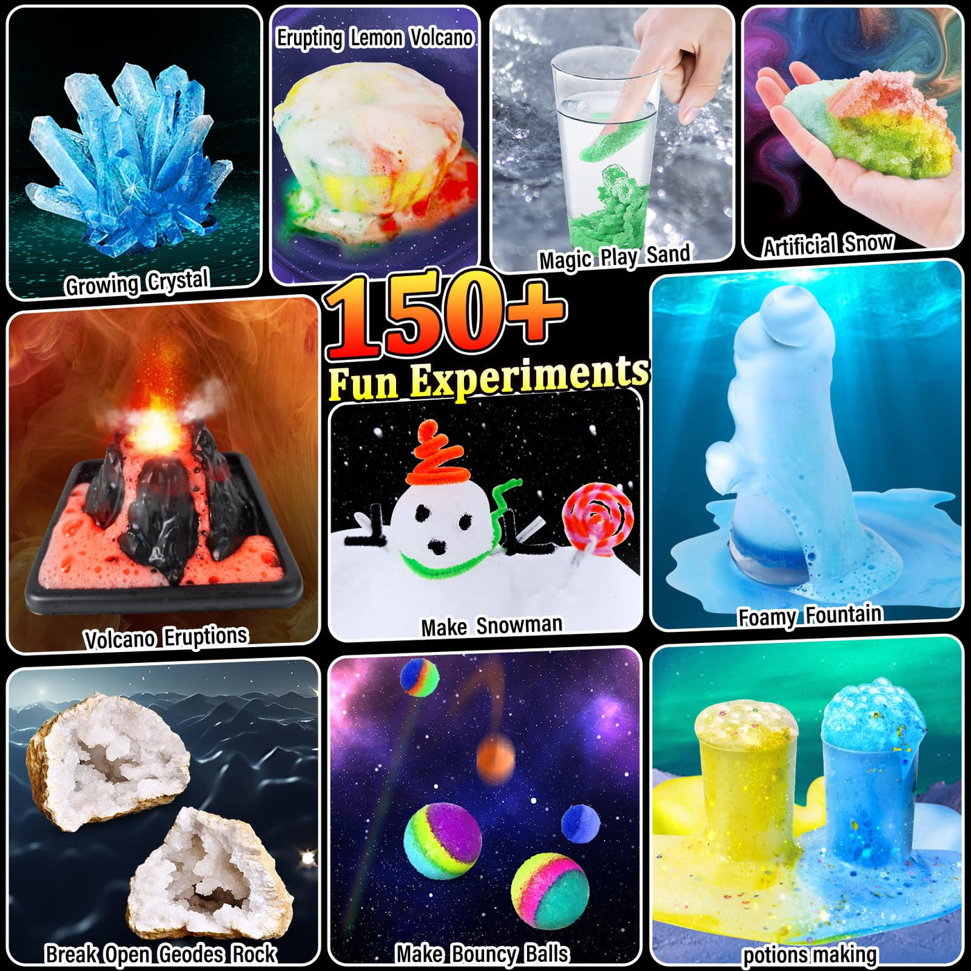 PATIFEED 150 Wissenschaft Experimente für Kinder, Chemie Physik STEM Projekt Aktivitäten für Jungen Mädchen, Lernen Spielzeug Geburtstag Geschenke Ideen