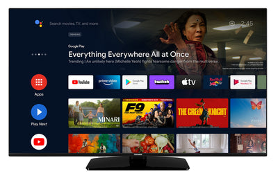 Telefunken Android TV 55 Zoll Fernseher (4K UHD Smart TV, HDR Dolby Vision, Triple-Tuner, Dolby Atmos) XU55AN754M