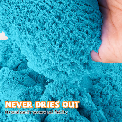 NiToy 5 kg Magic Sand Set 5 Farben für Kinder, Sensorisch Sandspielzeug Zaubersand Geschenk, ideal für kreatives Indoor-Sandspiel, ab 3 Jahren