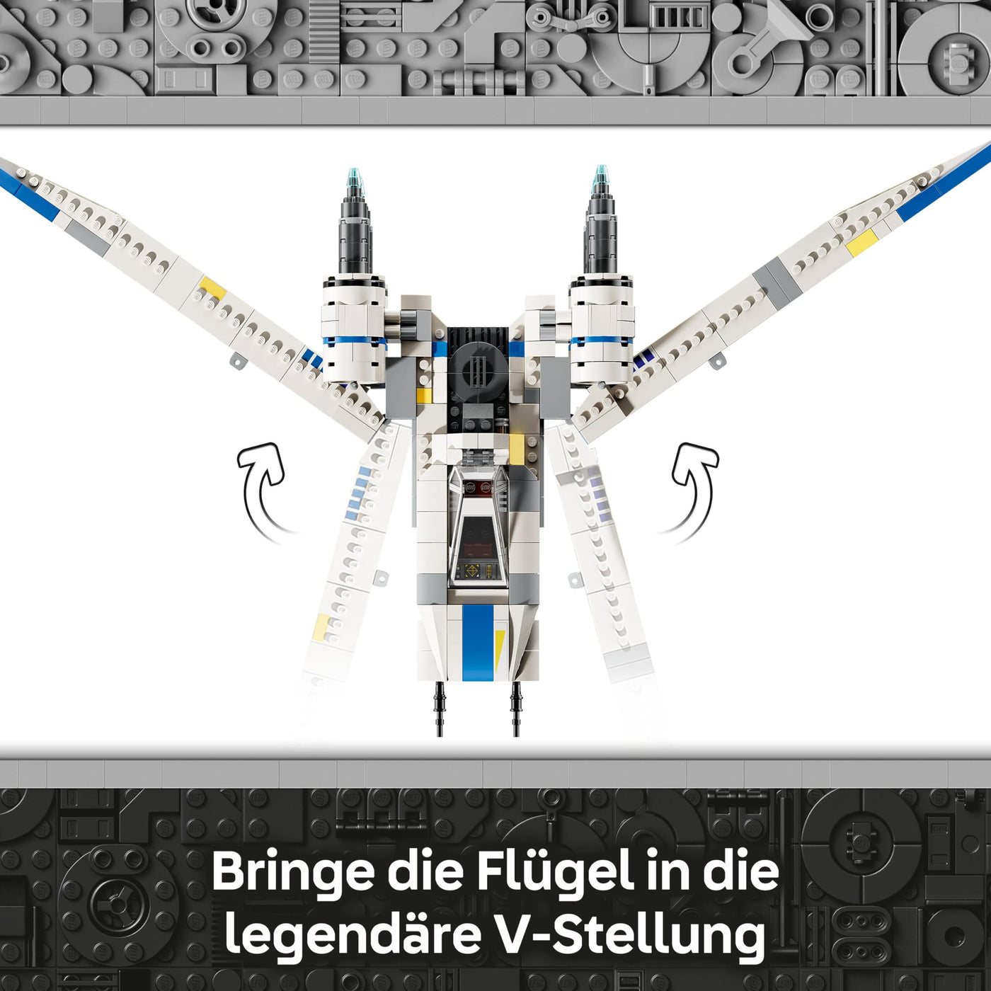 LEGO Star Wars 75399 Rebel U-Wing Starfighter - Spielzeug mit Schwenkflügelfunktion & 3 Minifiguren inkl. Cassian Andor & K-2SO Droidenfigur - Geschenk für Jungen ab 8 Jahren & Andor Staffel 2 Fans