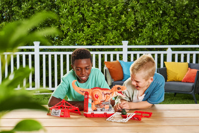 ROBO ALIVE Dino Escape Serie 1 von ZURU, batteriebetriebenes Roboterspielzeug mit Leuchteffekt, T-rex