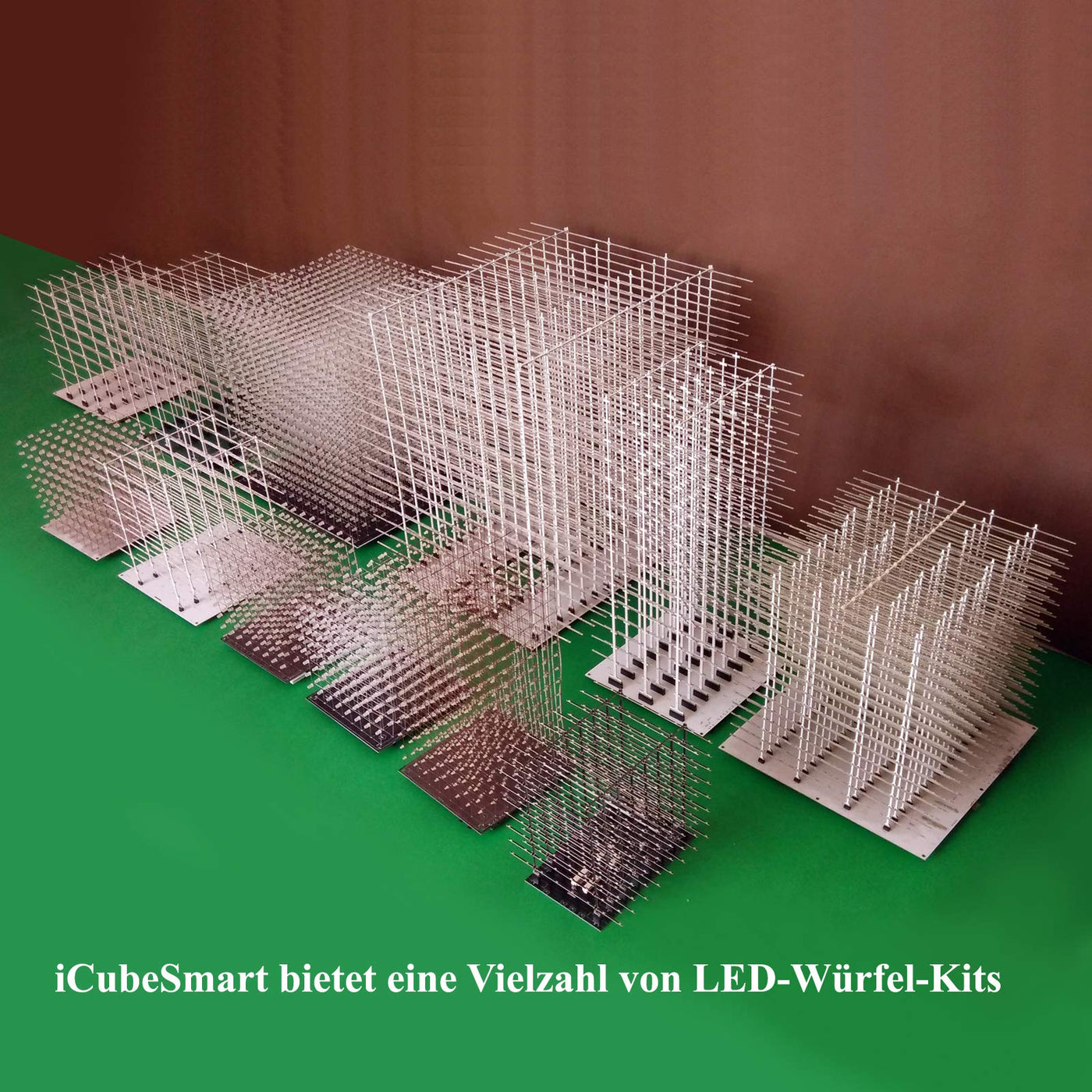 iCubeSmart 8x8x8 LED Cube Elektronik Bausatz DIY Electronic Kit DIY Löten Bausatz (3D8S-MULTI)