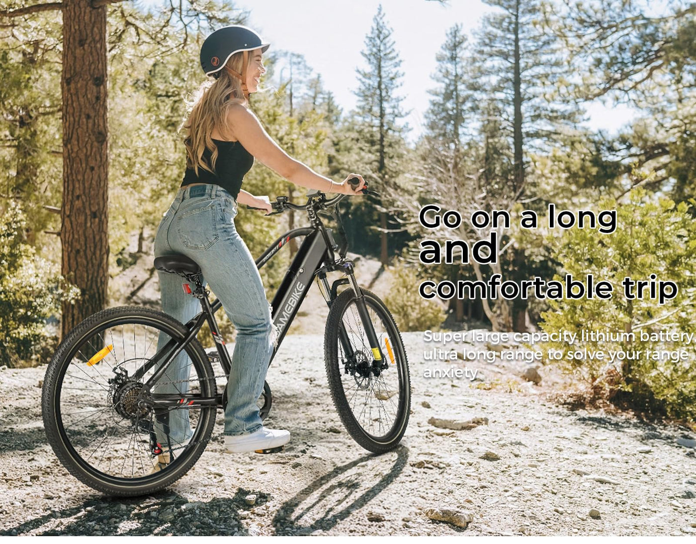 SAMEBIKE 27.5" E-Bike, Elektrofahrrad E-Bike Herren Damen mit 540Wh Akku, Bis zu 100KM, 250W Motor, E-Fahrrad mit 7-Gang-Getriebe, Pedelec Citybike EBike für Trekking RSA01 Men