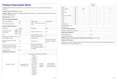 Respekta Weinkühlschrank freistehend für 77 Standardflaschen / 193 L Nutzinhalt/Regelbares Thermostat 5-22°C/Touch Control/LED Leuchte/Wechselbarer Türanschlag/Max. 43 dB/WKS 77
