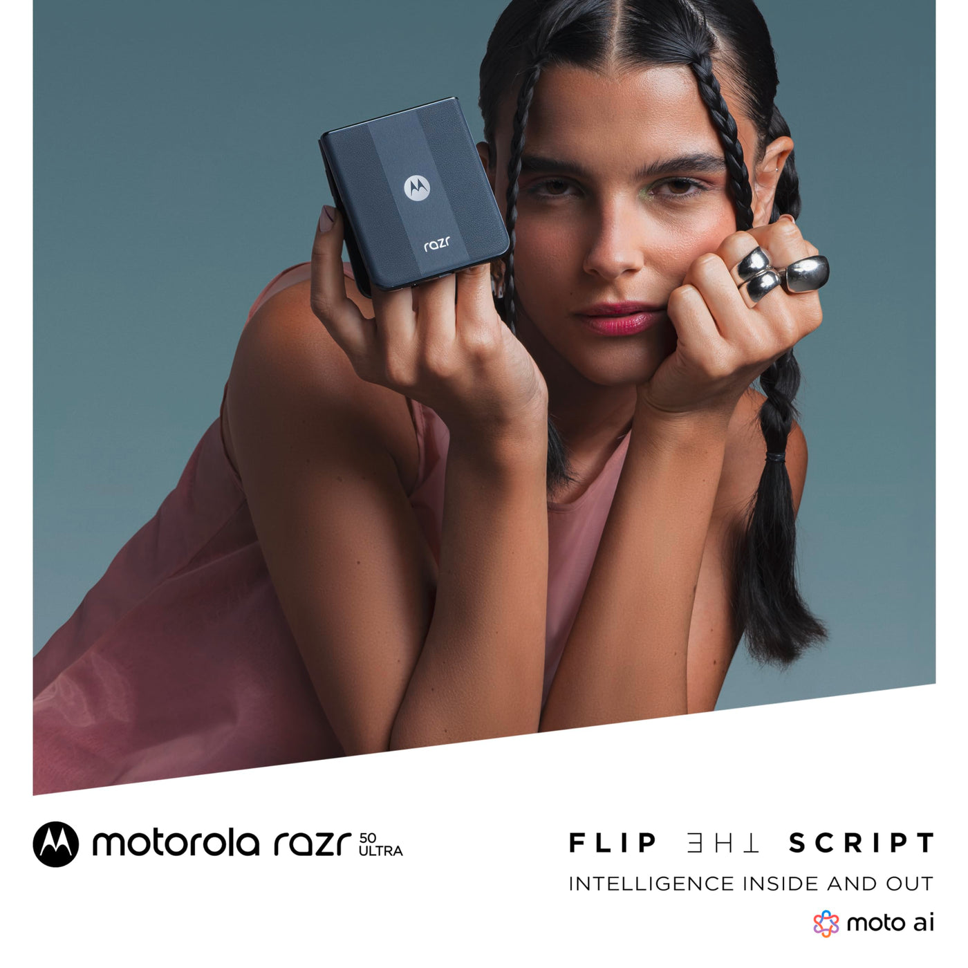 Motorola razr50 Ultra (Flip-Phone, 6,9"/4,0"-FHD+-Display, 50-MP-Kamera, 12/512 GB, 4000 mAh, Android 14) Mocha Mousse, inkl. Premium-Schutzcover [Exklusiv bei Amazon]