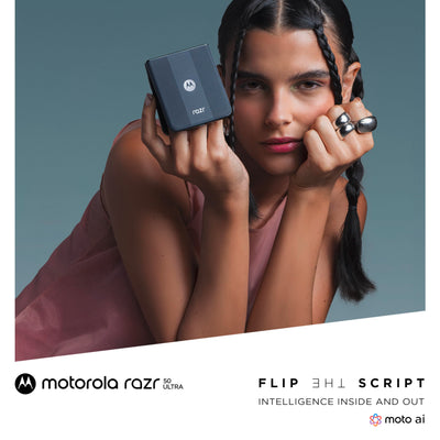 Motorola razr50 Ultra (Flip-Phone, 6,9"/4,0"-FHD+-Display, 50-MP-Kamera, 12/512 GB, 4000 mAh, Android 14) Mocha Mousse, inkl. Premium-Schutzcover [Exklusiv bei Amazon]