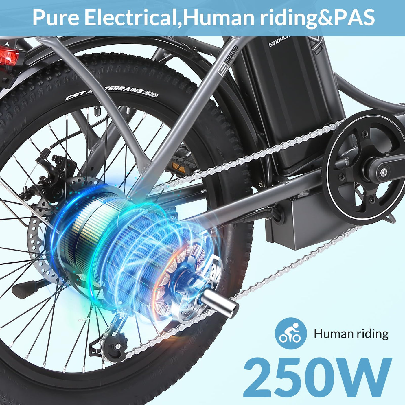 KIMDYMA C20 250W Faltbares E-Bike 120KM Reichweite 36V Akku 25km/h 7-Gang Leichtes Pedelec mit Drehmomentsensor Faltrat für Stadtpendler (schwarz)