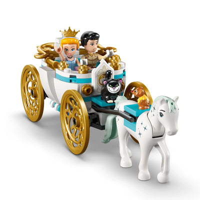 LEGO ǀ Disney Princess Cinderellas Schloss und Pferdekutsche - Kreatives Pferde Spielzeug Mädchen und Jungen - Spielset mit Cinderella und der Märchenprinz Figuren - Kinder Geschenk ab 6 Jahren 43275