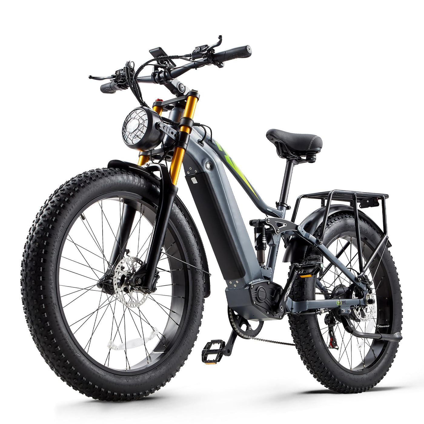 Ficyacto Elektrofahrrad 26 Zoll Pedelec E-Mountainbike E-Bike Herren Damen Mit 48V20AH Akku,7 Gang,Doppelscheibenbremse (RX80)